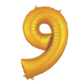9 Foil Number balloon  (40")