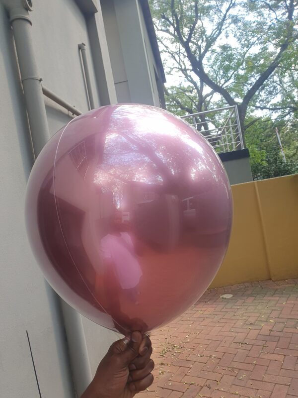36″ Duo Chrome Balloon Centerpiece (Helium)