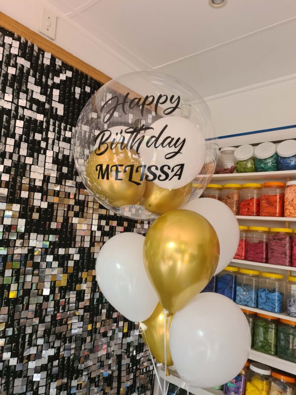 36" Bubble Personalised Balloon Bouquet
