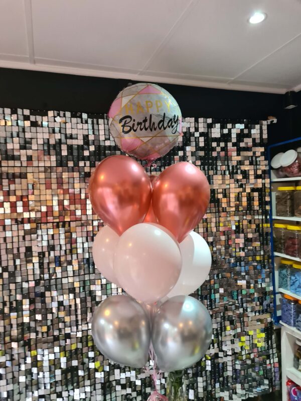 18" Foil HBD Balloon Bouquets